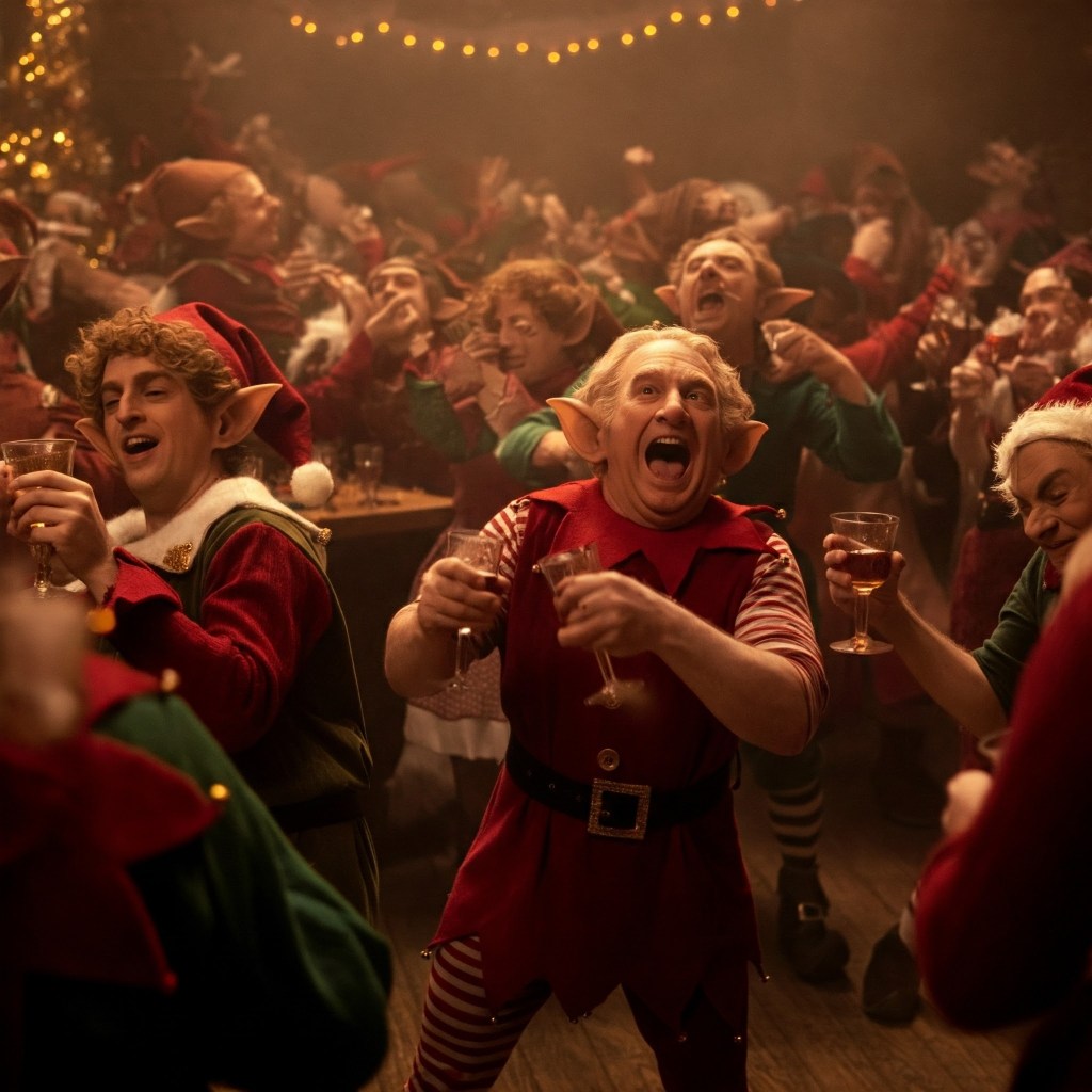 Claus Family Christmas Party Descends into Chaos: Elves Run Riot, Mrs. Claus Takes Reindeer for a Naked&nbsp;Joyride